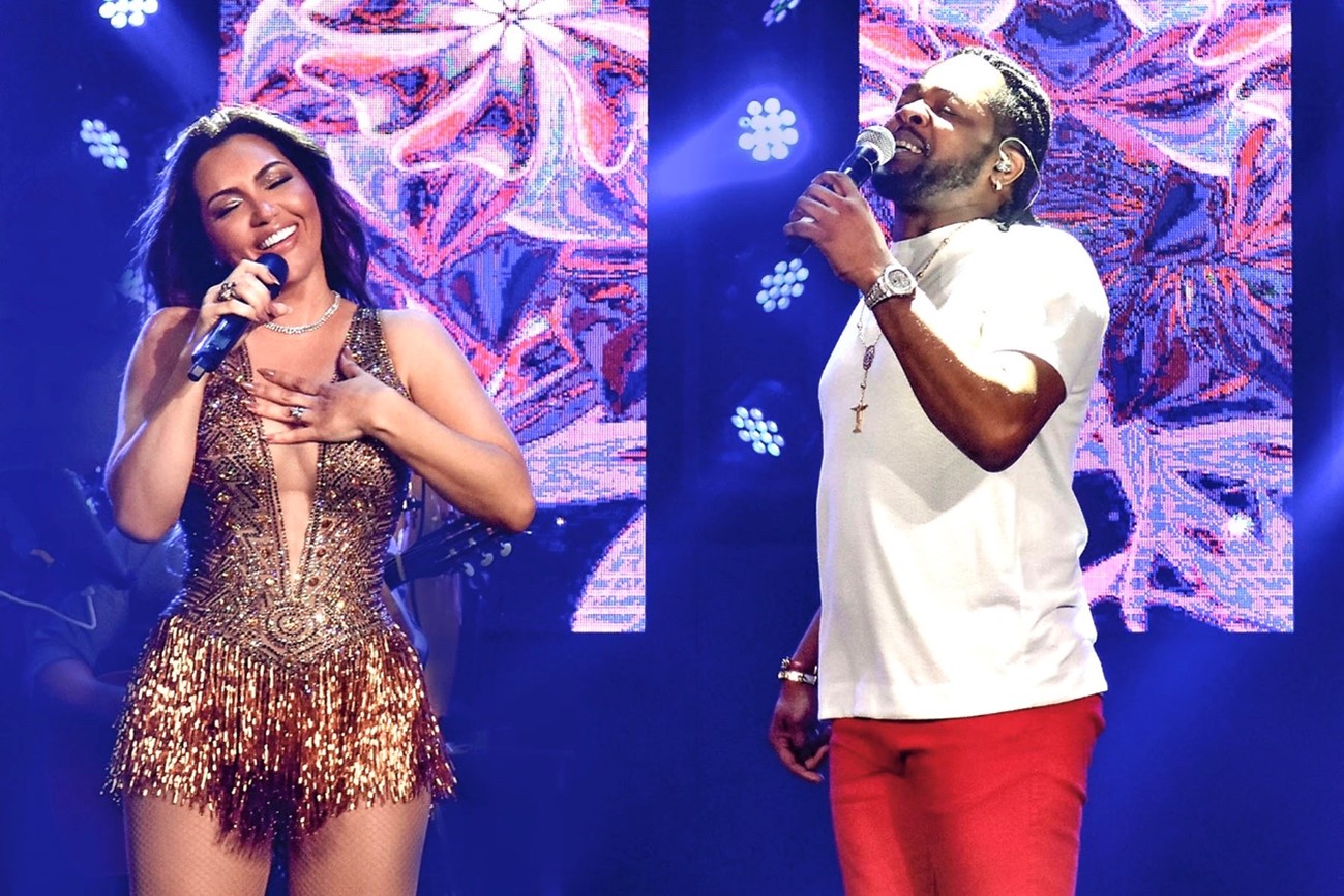 Pout-Pourri ‘Coração Radiante’ e ‘Tá Escrito’: Karinah estreia parceria com Xande de Pilares, assista