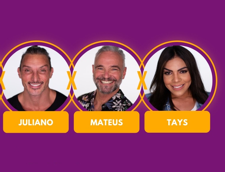 ENQUETE: Juliano, Mateus ou Tays? Vote em quem DEVE SAIR de A FAZENDA 12